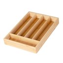Ver imagem 1 de Porta Talher Organizador de Gaveta em Bamboo 5 Divisórias Mor