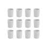 Kit com 12 Mini Copinho de Porcelana 55 Ml Branco - 1