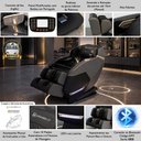 Ver imagem 5 de Poltrona de Massagem Elétrica 3D Marvin Controle de Voz Gravidade Zero com Airbags Massageadora