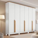 Ver imagem 1 de Guarda-Roupa Bianca 6 Portas 100% MDF | Bianchi Moveis