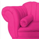 Ver mais imagens de Recamier Decorativo Divã Amsterdã 147cm Lado Direito Veludo Rosa Pink