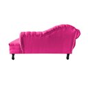 Ver imagem 6 de Recamier Decorativo Divã Amsterdã 147cm Lado Direito Veludo Rosa Pink