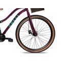 Ver imagem 4 de Bicicleta Viena Aro 29 Freio Disco 21v com Cestão Colli Cor Bronze Tamanho do Quadro 17 Roxo