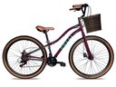 Ver imagem 1 de Bicicleta Viena Aro 29 Freio Disco 21v com Cestão Colli Cor Bronze Tamanho do Quadro 17 Roxo