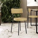 Ver imagem 2 de Kit 08 Cadeiras Decorativas Estofada Sala de Jantar Barcelona L02 Couríssimo Casco Fendi - Lyam Deco