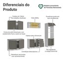 Ver imagem 4 de Armário de Cozinha Completa 310 Cm Vik Madesa 01 Branco/cinza