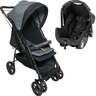 Carrinho Bebe Conforto Galzerano Maranello Iii Preto Cinza - 1