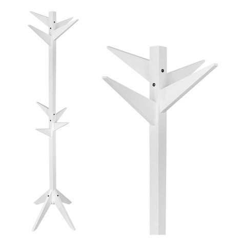 Cabideiro Infantil Reticulado Mancebo Madeira de Pé e Arara Resion Cabideiro Reticulado Branco