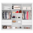 Ver imagem 2 de Guarda Roupa Diamante 6 Portas E Araplac 6000-50 Branco