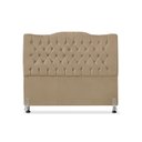 Ver imagem 2 de Cabeceira de Cama Box Casal 140 Cm Dunas - Veludo Bege Escuro