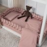 Trança Protetora para Berço e Cama Percal Rosê - 1