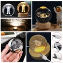 Ver imagem 2 de Luminaria de Mesa Globo de Cristal 3d Led Wari Sortidas- Grande