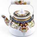 Ver imagem 5 de Kit Chaleira 2,5l Bule 1,2l Aço Esmaltada Indiana