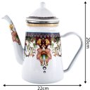 Ver imagem 3 de Kit Chaleira 2,5l Bule 1,2l Aço Esmaltada Indiana