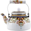 Ver imagem 6 de Kit Chaleira 2,5l Bule 1,2l Aço Esmaltada Indiana