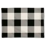 Kit 2 Peças Jogo Americano Xadrez Preto e Branco 100% Algodão para Decoração - 37x50cm - 3