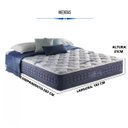 Ver imagem 3 de Colchão King Anjos do Brasil Size com Molas Ensacadas e Espuma Visco Gel Blue Sea 193x203x31