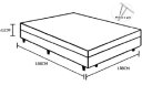 Ver imagem 4 de Cama Baú Box Base Blindado Casal Sintético Branco