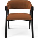 Ver imagem 3 de Kit 4 Cadeiras Sala de Jantar Estar Living Estofada Suran L02 Preto Bouclê Terracota - Lyam Decor