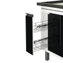 Ver imagem 2 de Gabinete de Cozinha Nero 194 cm Balcão Pia 3 Portas 100% MDF:Nero
