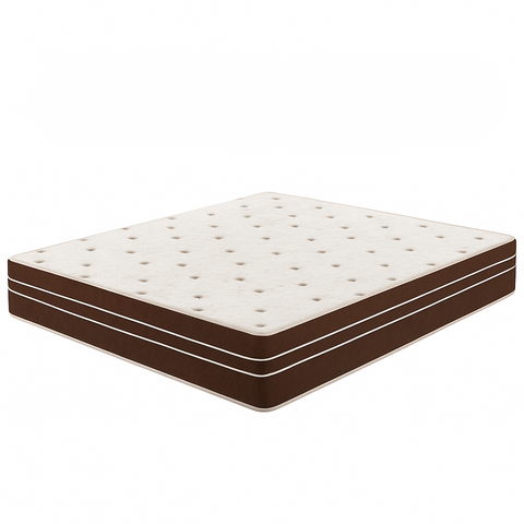Colchão Molas Ensacadas 138x188x24 - Lateral Marrom Premium