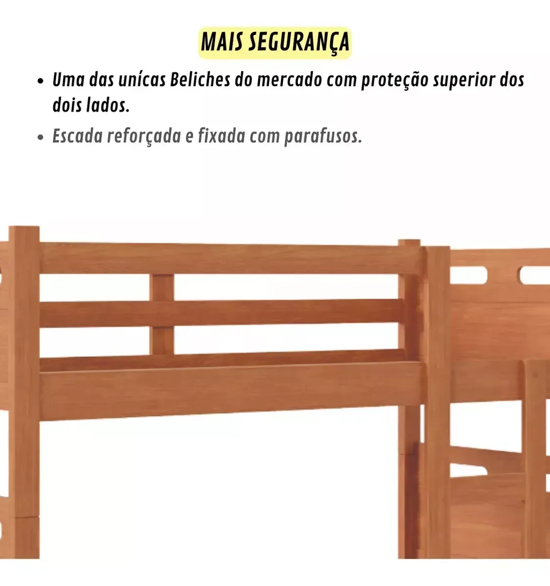 Beliche Jaspe com Cama Auxiliar 03 Colchões D33 Cor:nature - 3