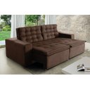 Ver imagem 1 de Sofá Londres 290cm Retrátil Reclinável Marrom – WS