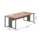 Ver imagem 4 de Mesa de Reunião com Caixa de Tomada 240 Mexico - Noce e Preto Noce e Preto