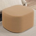 Ver imagem 7 de Kit 2 Puffs Decorativos Orgânico para Living Quarto 70cm Doha W01 Bouclê Mostarda - Lyam Decor