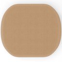 Ver imagem 5 de Kit 2 Puffs Decorativos Orgânico para Living Quarto 70cm Doha W01 Bouclê Mostarda - Lyam Decor