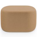Ver imagem 3 de Kit 2 Puffs Decorativos Orgânico para Living Quarto 70cm Doha W01 Bouclê Mostarda - Lyam Decor