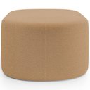Ver imagem 6 de Kit 2 Puffs Decorativos Orgânico para Living Quarto 70cm Doha W01 Bouclê Mostarda - Lyam Decor
