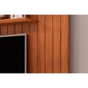 Ver imagem 2 de Rack Bancada c/ Painel p/ TV até 65 Polegadas Lume Ripado Prateleira 175x108cm Freijo - DJ Móveis