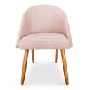 Ver imagem 4 de Kit 04 Cadeiras Jantar Bela Suede Pés Palito Castanho - Pallazio