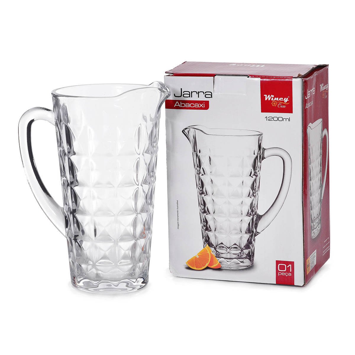 Jarra de Vidro Abacaxi para Suco 1,2 litro - 2