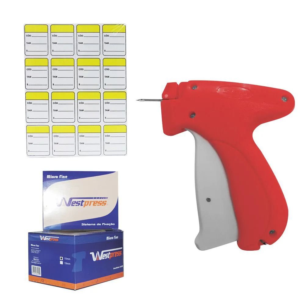 Kit Aplicador Tag Pin Fine + Pins + Etiquetas - WestPress KIT-APLI1 ...
