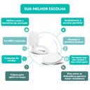 Ver imagem 4 de Assento Sanitário Tampa de Vaso Branco Mdf Laqueado Flamingo para Bacia Incepa