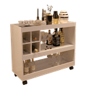 Ver imagem 2 de Aparador Adega Bar Jb 4050 Luxo Cor Perola - Comprar Moveis em Casa