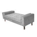 Ver imagem 1 de Recamier Baú Félix Solteiro 140 cm Suede - Doce Sonho Móveis ML/R1/FELIX/140/B/S Cinza