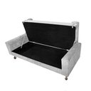 Ver imagem 4 de Recamier Baú Félix Solteiro 140 cm Suede - Doce Sonho Móveis ML/R1/FELIX/140/B/S Cinza