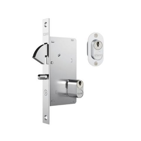 Fechadura Porta Correr 950 Roseta Inox Stam Seguranca Reside
