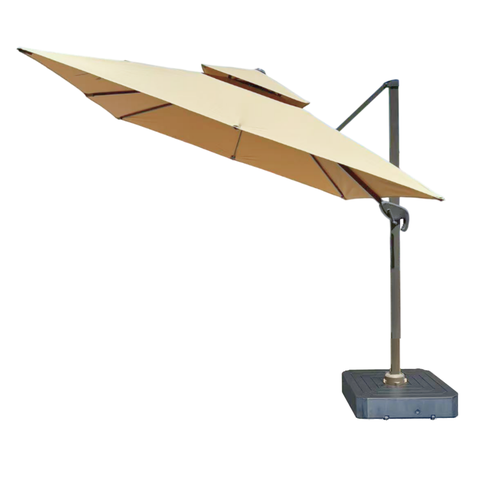Ombrelone Cloud 2,5x2,5m com Base - Marrom