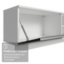 Ver mais imagens de Rack Suspenso para TV até 80 Polegadas 218 cm 2 Portas Branco/Preto Glamy Madesa