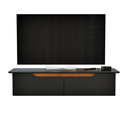 Ver imagem 5 de Rack Suspenso para Sala Quarto Home Estante Parede Bancada Prateleira Flow - Jm3 Móveis:preto/nature
