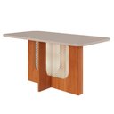 Ver imagem 7 de Conjunto de Mesa de Jantar Tampo de Vidro Off White Louise 1,60 com e 6 Cadeiras Paola Cinamomo/