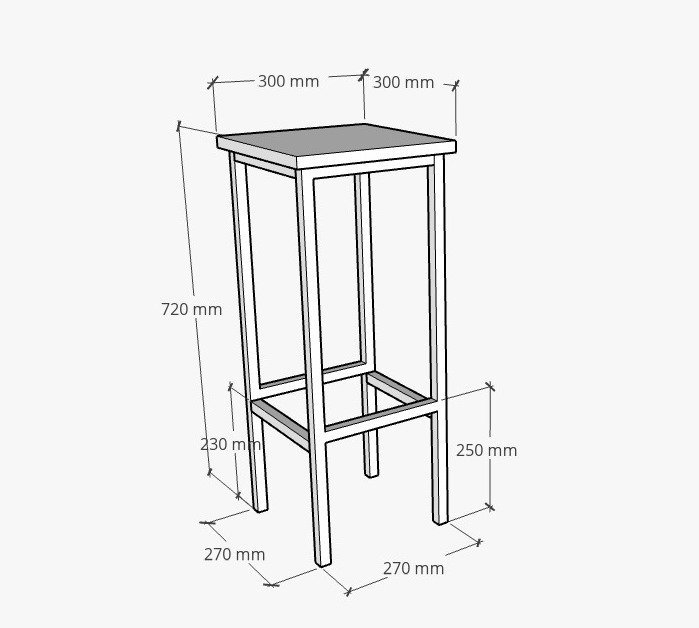 Banqueta Alta 72cm Bistrô Cozinha Balcão com Armação de Metal Preto e Assento Estofado Preto - 2