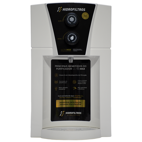 PURIFICADOR ÁGUA ULTRAMAX - ÁGUA ALCALINA E GELADA:Branco/110v