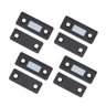 Kit 4 Chapinhas Magnética Preta Imã Manter Porta Armário Gaveta Fechada Facil Negocio Importadora Gx - 1