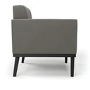 Ver imagem 4 de Sofá Namoradeira 2 Lugares Base de Madeira Preto Elisa Suede D03 - D’Rossi