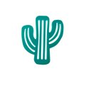 Ver imagem 2 de Kit 6 Porta Copo Decorativo em Silicone Formato Cacto Suporte Mesa Bolacha Chopp Verde Água